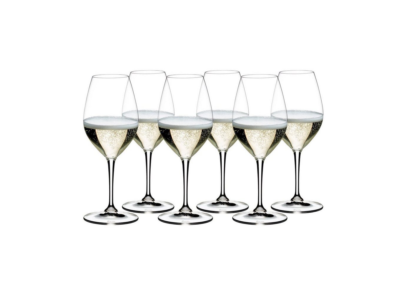 RIEDEL THE WINE GLASS COMPANY Weinglas Vinum Champagner Weinglas 6er Set, Kristallglas von RIEDEL THE WINE GLASS COMPANY