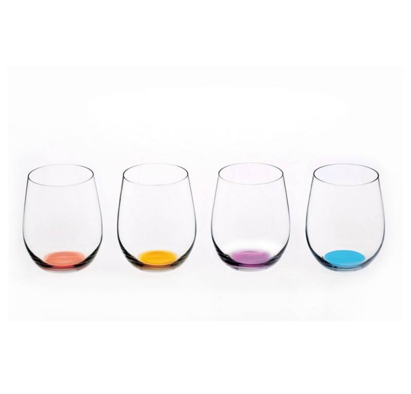 RIEDEL THE WINE GLASS COMPANY Weißweinglas Riedel Happy O Vol. 2 Wine Tumbler 4 Set 5414/88, Glas von RIEDEL THE WINE GLASS COMPANY