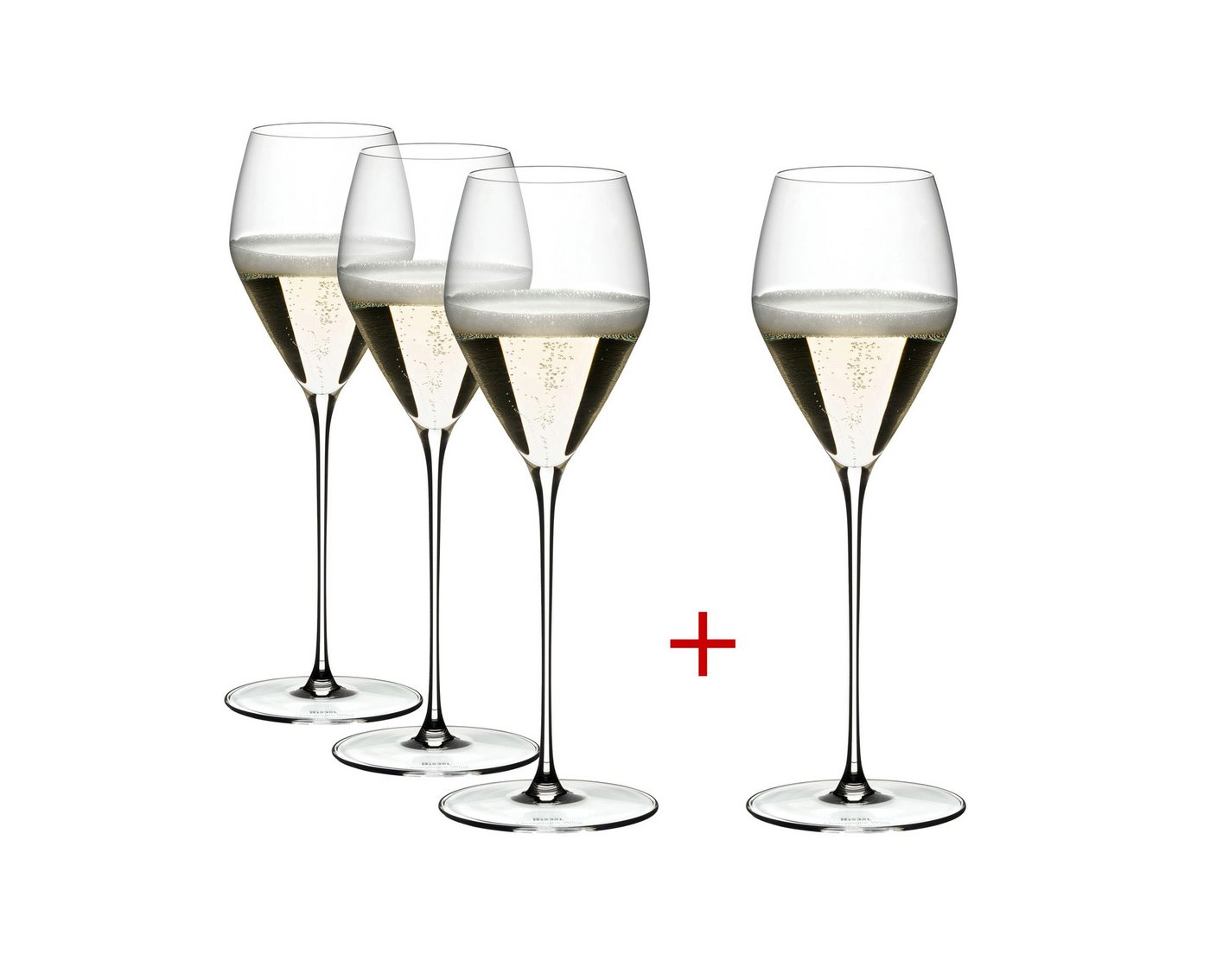 RIEDEL THE WINE GLASS COMPANY Champagnerglas Riedel Veloce Schaumweinglas Champagner 4er Set, Kristallglas RIEDEL THE WINE GLASS COMPANY Champagnerglas Riedel Veloce Schaumweinglas Champagner 4er Set, Kristallglas von RIEDEL THE WINE GLASS COMPANY