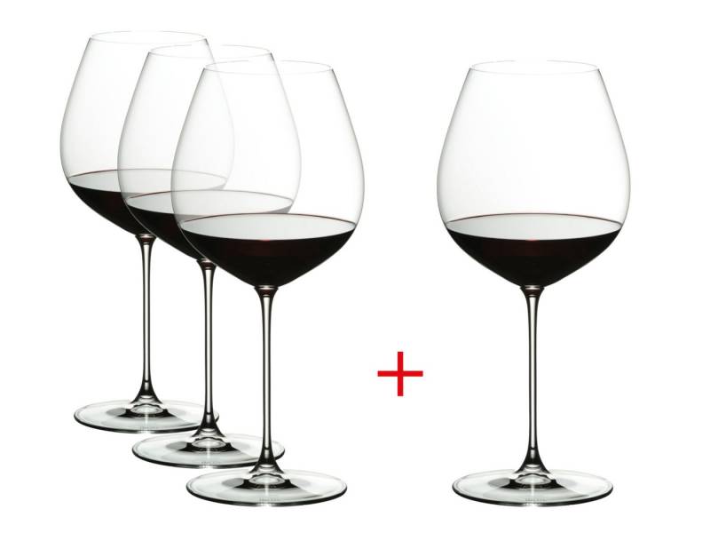 RIEDEL THE WINE GLASS COMPANY Gläser-Set Veloce Cabernet/Merlot 4er Set, Kristallglas von RIEDEL THE WINE GLASS COMPANY