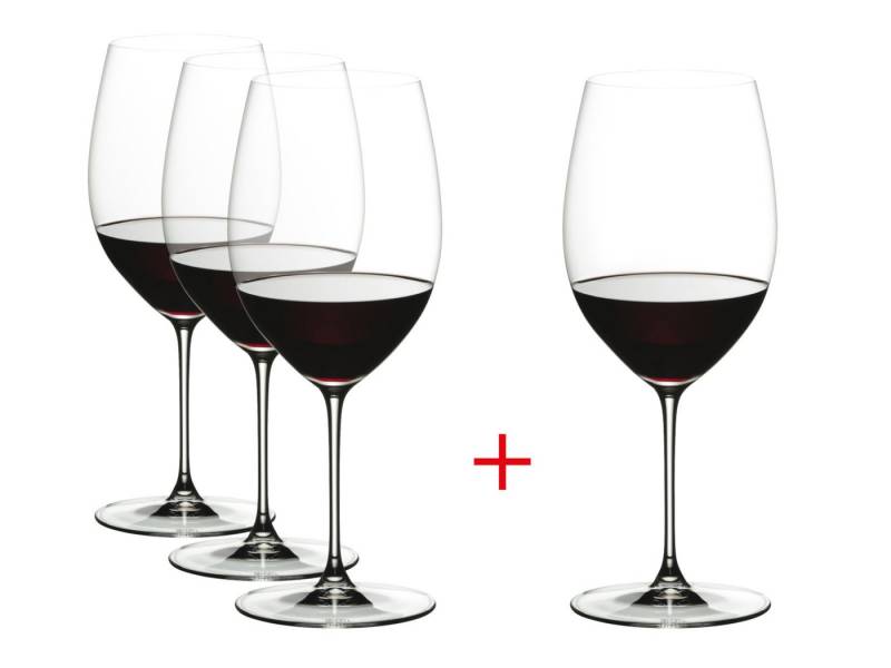 RIEDEL THE WINE GLASS COMPANY Gläser-Set Veritas Cabernet/Merlot 4er Set, Kristallglas RIEDEL THE WINE GLASS COMPANY Gläser-Set Veritas Cabernet/Merlot 4er Set, Kristallglas von RIEDEL THE WINE GLASS COMPANY