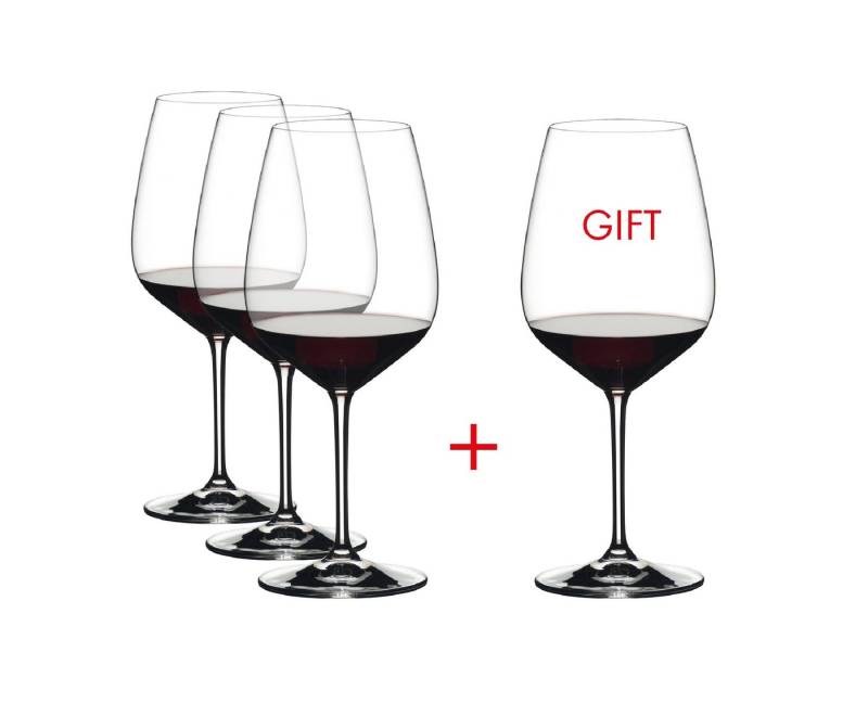 RIEDEL THE WINE GLASS COMPANY Glas Riedel Extreme Rotweinglas Cabernet 800 ml 4er Set, Kristallglas RIEDEL THE WINE GLASS COMPANY Glas Riedel Extreme Rotweinglas Cabernet 800 ml 4er Set, Kristallglas von RIEDEL THE WINE GLASS COMPANY