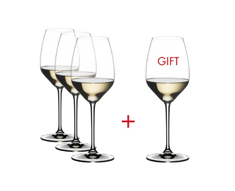 RIEDEL THE WINE GLASS COMPANY Glas Riedel Extreme Weißweinglas Riesling 490 ml 4er Set, Kristallglas von RIEDEL THE WINE GLASS COMPANY