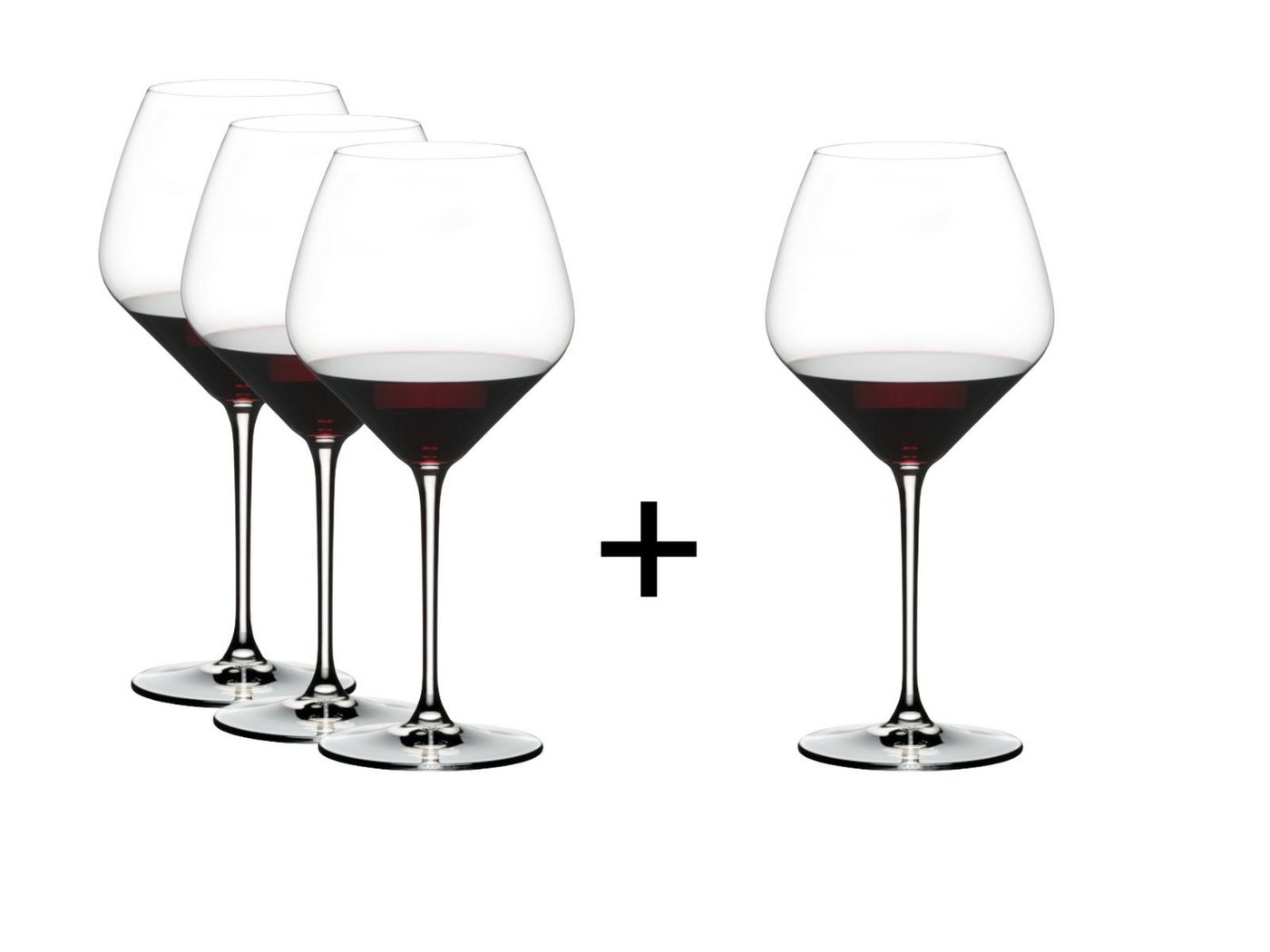 RIEDEL THE WINE GLASS COMPANY Rotweinglas Extreme Pinot Noir 4er Set, Kristallglas von RIEDEL THE WINE GLASS COMPANY