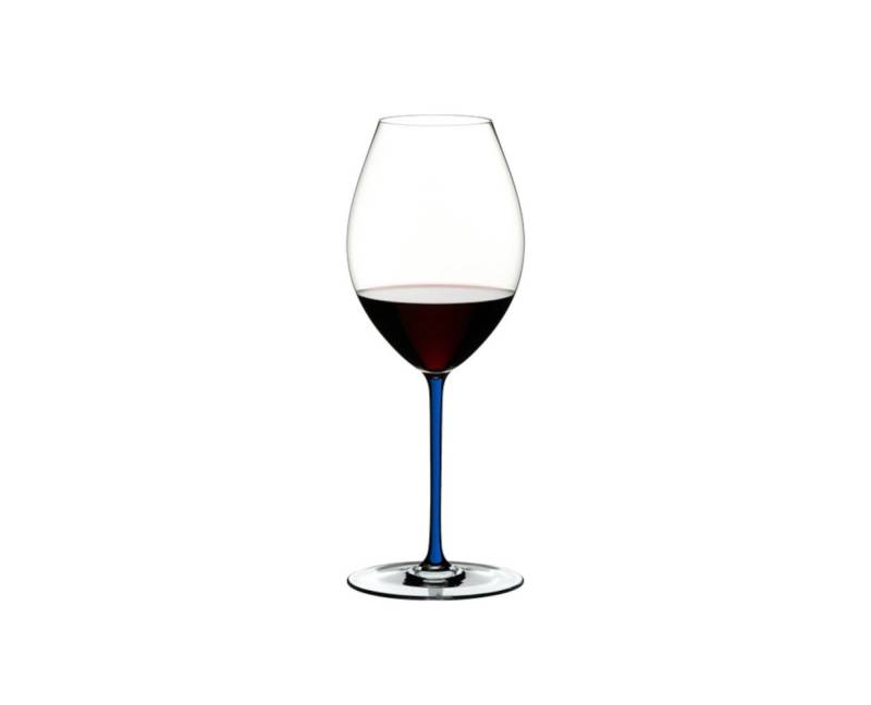 RIEDEL THE WINE GLASS COMPANY Rotweinglas Riedel Fatto A Mano Rotweinglas Syrah Dunkelblau, Kristallglas von RIEDEL THE WINE GLASS COMPANY