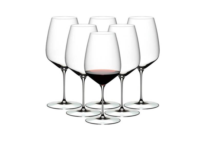 RIEDEL THE WINE GLASS COMPANY Rotweinglas Veloce Cabernet Merlot Weinglas 829 ml 6er Set, Glas von RIEDEL THE WINE GLASS COMPANY