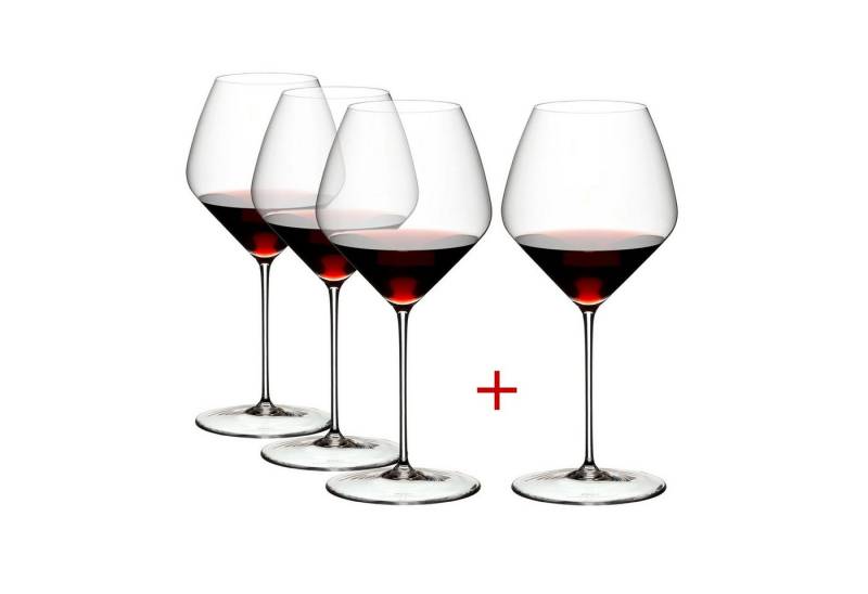 RIEDEL THE WINE GLASS COMPANY Weinglas Veloce Pinot Noir Nebbiolo 4er Set, Kristallglas von RIEDEL THE WINE GLASS COMPANY