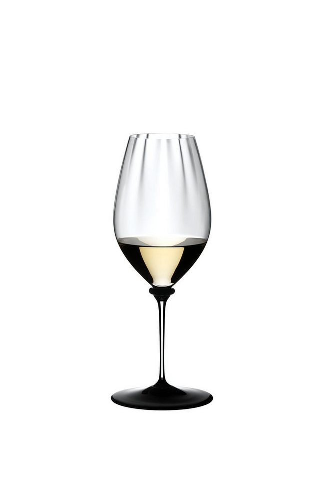 RIEDEL THE WINE GLASS COMPANY Weißweinglas Riedel Fatto A Mano Performance Riesling (Black), Kristallglas von RIEDEL THE WINE GLASS COMPANY