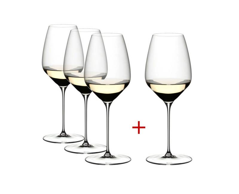 RIEDEL THE WINE GLASS COMPANY Weißweinglas Riedel Veloce Weisweinglas Riesling 4er Set, Kristallglas von RIEDEL THE WINE GLASS COMPANY