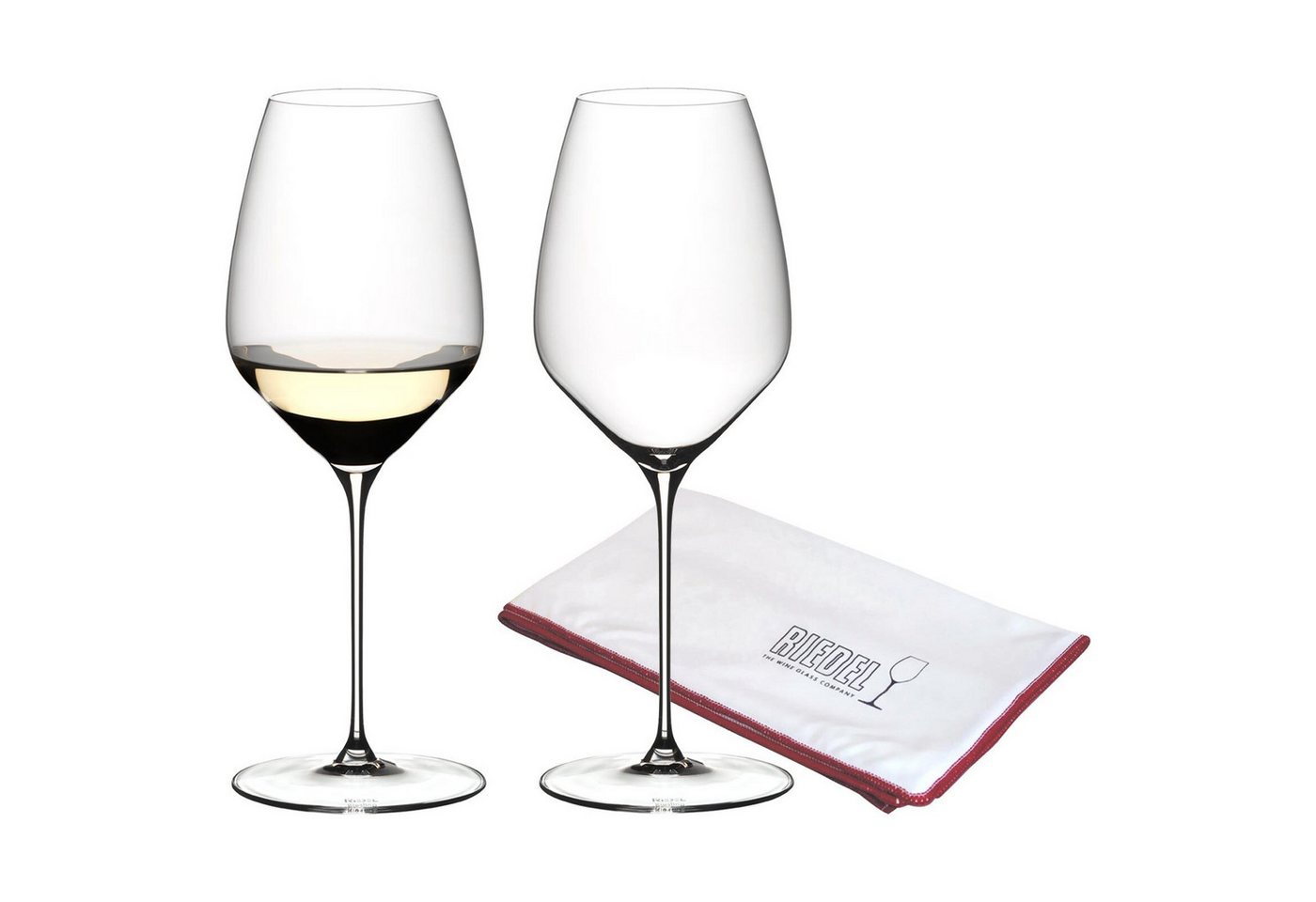 RIEDEL THE WINE GLASS COMPANY Weißweinglas Veloce Riesling Gläser + Poliertuch 570 ml 2er Set, Glas RIEDEL THE WINE GLASS COMPANY Weißweinglas Veloce Riesling Gläser + Poliertuch 570 ml 2er Set, Glas von RIEDEL THE WINE GLASS COMPANY