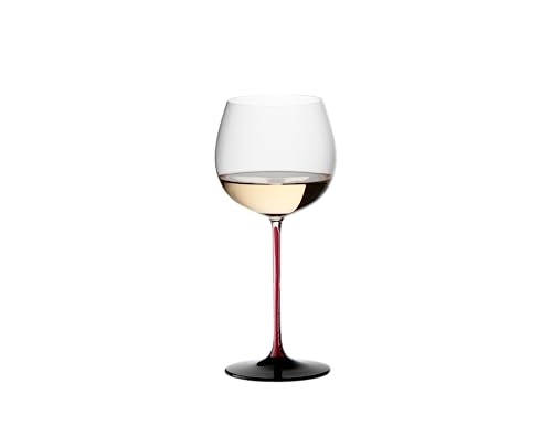 RIEDEL Montrachet Rot/Schwarz - Kristallglas - 125ml (voll) - 1 Stück - 4100/07R - Black Series Collector's Edition - Weißweinglas, Spülmaschinenfest von RIEDEL