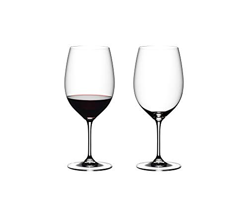 RIEDEL 6416/0 Vinum Cabernet Sauvignon/Merlot (Bordeaux), 2-teiliges Rotweinglas Set, Kristallglas von RIEDEL