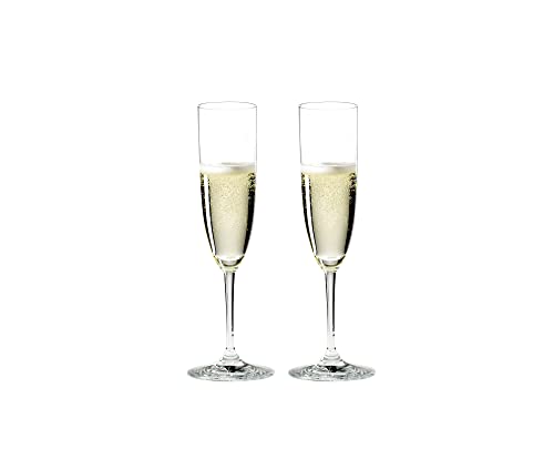 RIEDEL 6416/08 Vinum Champagner Flöte, 2-teiliges Champagnerflöten Set, Kristallglas von RIEDEL