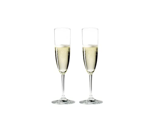 RIEDEL 6416/08 Vinum Champagner Flöte, 2-teiliges Champagnerflöten Set, Kristallglas von RIEDEL