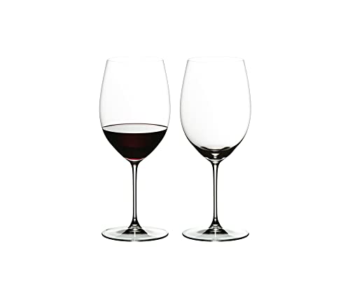 RIEDEL 6449/0 Riedel Veritas Cabernet/Merlot, 2-teiliges Rotweinglas Set, Kristallglas von Cosecha Privada