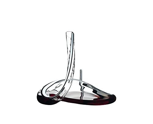 RIEDEL Mamba Fatto A Mano Dekanter,Einzelpackung, klares/schwarzes/weißes Kristallglas,handgefertigt von RIEDEL