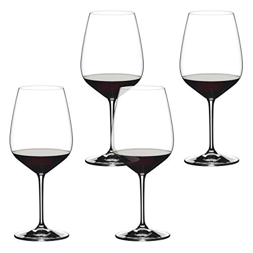 RIEDEL Extreme Cabernet 4er Set, Vielseitiges Rotweinglas, Weinglas, Glas, 800 ml von RIEDEL