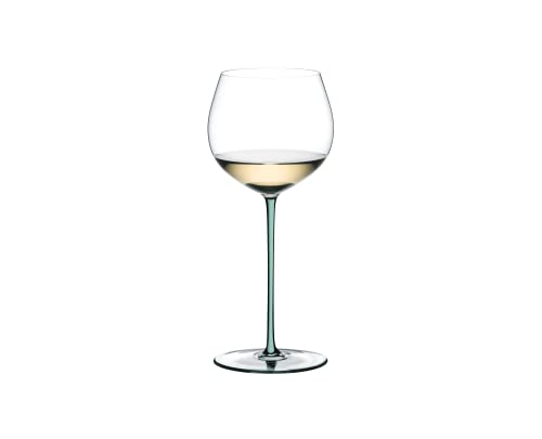 RIEDEL Fatto A Mano Chardonnay (im Fass gereift),Einzelpackung,klares u. mintes Kristallglas,handgef von RIEDEL