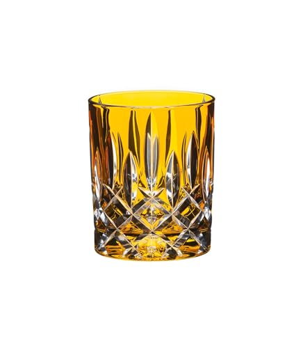 RIEDEL Laudon Tumbler, bernsteinfarbenes Kristallglas, Einzelpackung, maschinell gefertigt von RIEDEL