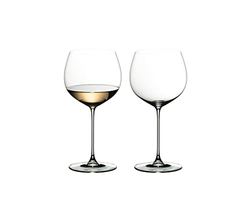 Riedel 6449/97 Riedel Veritas Oaked Chardonnay, 2-teiliges Weißweinglas Set, Kristallglas von RIEDEL