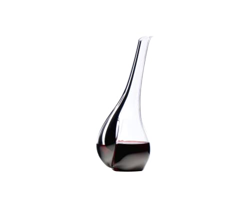 RIEDEL Black Tie Touch Dekanter, klares+schwarzes Kristallglas, handgefertigt von RIEDEL