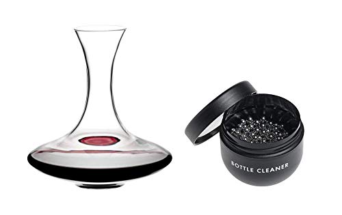 Riedel Dekanter Set Ultra mit Riedel Glasreiniger (2400/14 + 0010/05) Vorteilsset von RIEDEL