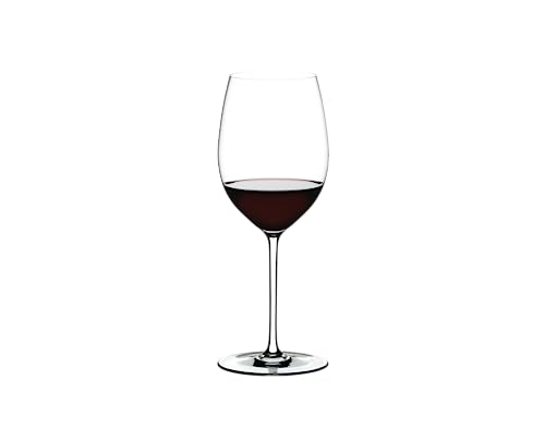 RIEDEL Fatto A Mano Cabernet/Merlot, Einzelpackung, klares und weißes Kristallglas, handgefertigt von RIEDEL