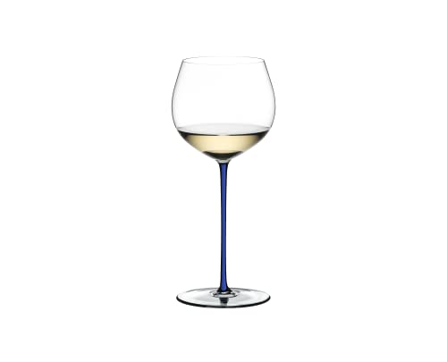 Riedel Fatto A Mano Old World Weinglas im Eichenfass gereifter Chardonnay (Oaked Chardonnay) blau von RIEDEL