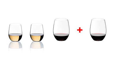 Riedel O Longdrinkgläser, 2er-Set Cabernet/Merlot & Viognier/Chardonnay Set of 4 farblos von RIEDEL