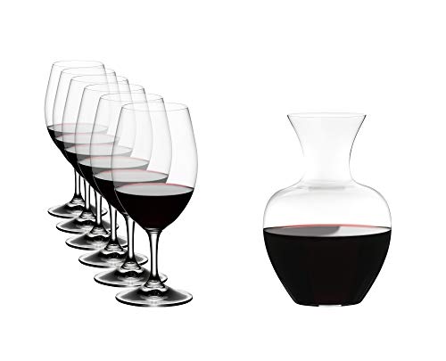 Riedel Ouverture Weinglas und Dekanter Set, 7-teilig, Dekanter und Gläser von RIEDEL