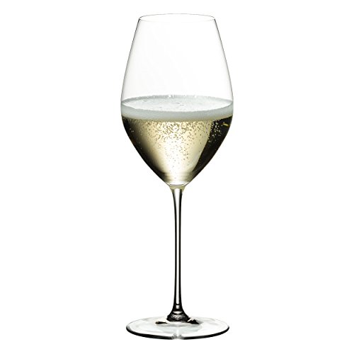 RIEDEL Veritas Champagner Weinglas, 4er Set, klares Kristallglas, premium maschinell gefertigt von RIEDEL