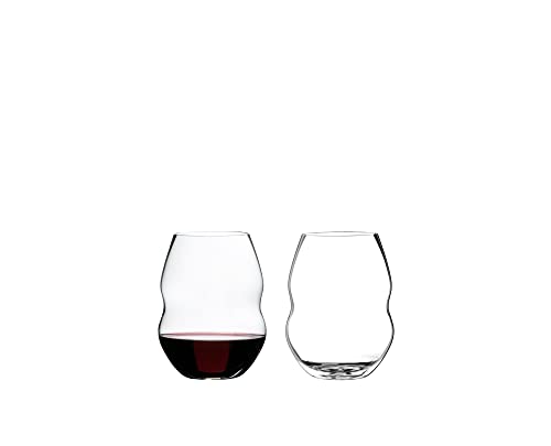 Riedel Swirl Rotwein, Rotweinglas, Weinglas, hochwertiges Glas, 580 ml, 2er Set, 0450/30 von RIEDEL