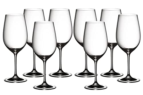 Riedel Vinum Zahl 6 Kauf 8 Riesling/Zinfandel 8-teiliges Rot-/Weißweinglas Set Kristallglas 7416/54 x2 (4x 6416/15) von RIEDEL