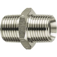 Riegler - Doppelgewindenippel, r 1 a., r 2 a., sw 62, Edelstahl 1.4571 Riegler - Doppelgewindenippel, r 1 a., r 2 a., sw 62, Edelstahl 1.4571 von RIEGLER
