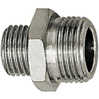 Riegler - Doppelgewindenippel »value line«, M5, M5, sw 8, ms vern. Riegler - Doppelgewindenippel »value line«, M5, M5, sw 8, ms vern. von RIEGLER