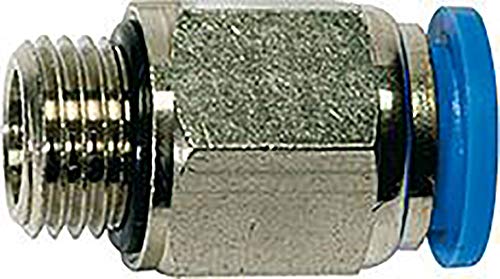 Gerader Steckverbinder 6 mm x 1/8 Zoll AG für Druckluft / Pneumatik von Riegler