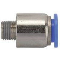 Riegler - Gerade Steckverschraubung »Blaue Serie«, rund, r 1/4 außen ø 10mm von RIEGLER