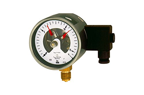 RIEGLER 102608-3300/1 Kontaktmanometer, G 1/2 radial unten, Messber. -1/+1,5 bar, Ø 160, 1Stk von Riegler