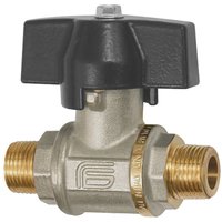 Kugelhahn schwere Ausführung, Flügelgriff, ag/ag, ms vern., r 3/4 - Riegler Kugelhahn schwere Ausführung, Flügelgriff, ag/ag, ms vern., r 3/4 - Riegler von RIEGLER