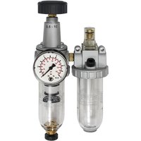 [NEUWERTIG] B-Ware Riegler Wartungseinheit Set Druckregler Polycarbonatbehälter G 1/4 2 Teilig von RIEGLER