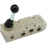 Riegler - neuwertig] Wegeventil Ventil Steuerung g 1/8 Monostabil 90 Grad Hebel 5/2 Wege B-Ware von RIEGLER