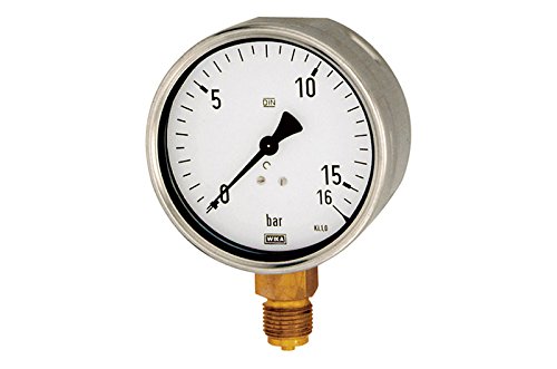 RIEGLER 102030-509 Manometer, Robustausführung, G 1/2 unten, 0-25,0 bar, Ø 100, 1Stk von Riegler