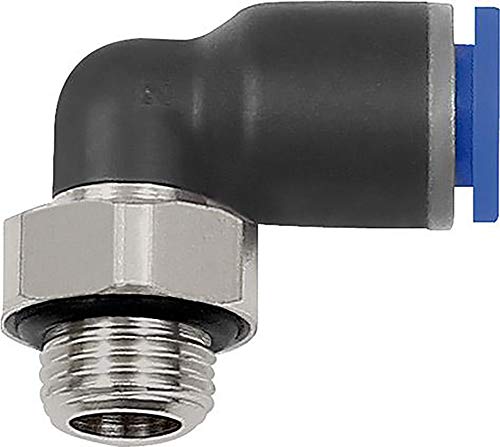 RIEGLER 109267-125.014-8 L-Steckverschraubung »Blaue Serie«, drehbar, G 1/4 außen, Ø 8 mm, 1Stk von Riegler