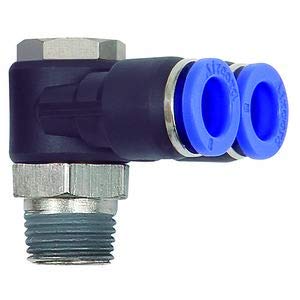 RIEGLER 109631-211.014-8 Y-Winkelsteckverschraubung »Blaue Serie«, drehbar, R 1/4 a. Ø 8mm, 1Stk von Riegler