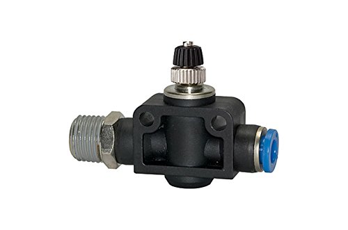 RIEGLER 109961-182.018-8 Drosselrückschlagventil »Blaue Serie«, gerade, R 1/8 außen Ø 8mm, 1Stk von Riegler