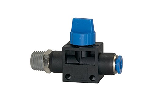 RIEGLER 110093-192.038-10 Absperrventil »Blaue Serie«, Steckanschluss, R 3/8 a, Schl.-Ø 10, 1Stk von Riegler