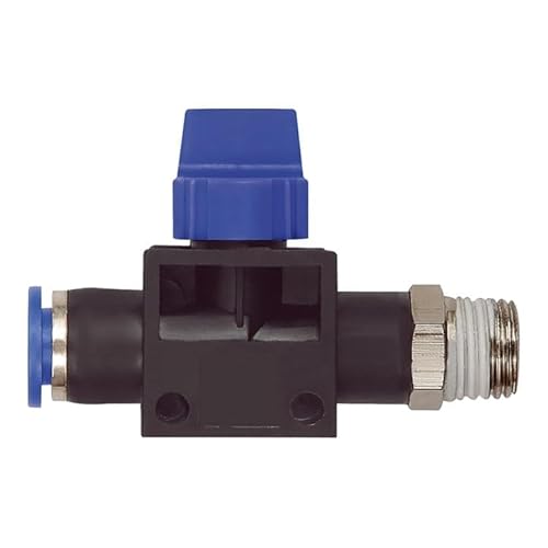 RIEGLER 110128-232.038-10 3/2-Wegeventil »Blaue Serie«, Steckanschluss, R 3/8 außen Ø 10mm, 1Stk RIEGLER 110128-232.038-10 3/2-Wegeventil »Blaue Serie«, Steckanschluss, R 3/8 außen Ø 10mm, 1Stk von Riegler