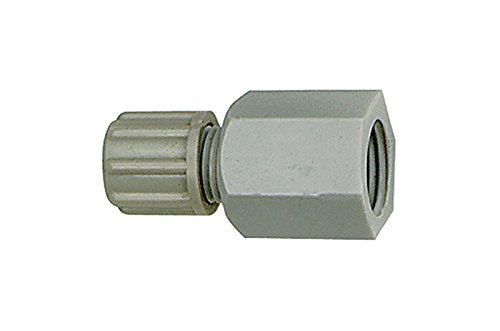 RIEGLER 110781-120.43 Gerade Aufschraubverschraubung G 1/8 i, für Schlauch 8/10 mm, PA, 1Stk von Riegler