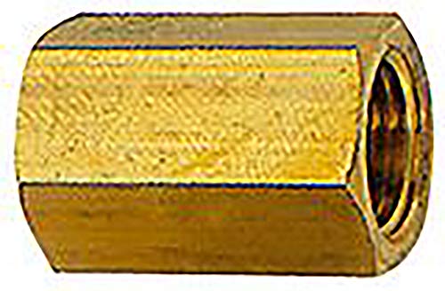RIEGLER 111203-252.21 Muffe mit Außensechskant, G 1/8, SW 14, Messing, L1= 22 mm, 1Stk von Riegler