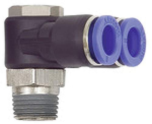 RIEGLER 125898-211.018-8 Y-Winkelsteckverschraubung »Blaue Serie«, drehbar, R 1/8 a. Ø 8mm, 1Stk von Riegler